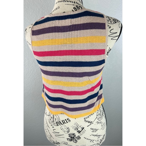 Aritzia Golden by TNA Sleeveless Linen Tank Crop Top, size Small - Picture 5 of 8